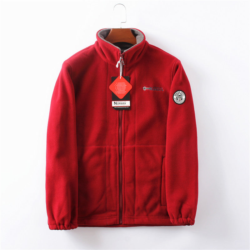 Norway Men’s Fleece Jacket – Soft Thermal Zip-Up Outdoor Coat | Scandinavian Comfort