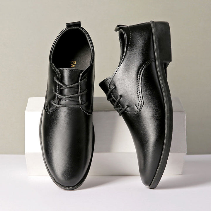 Men’s British Style Oxford Dress Shoes – Lightweight Pointed-Toe Formal Leather Shoes