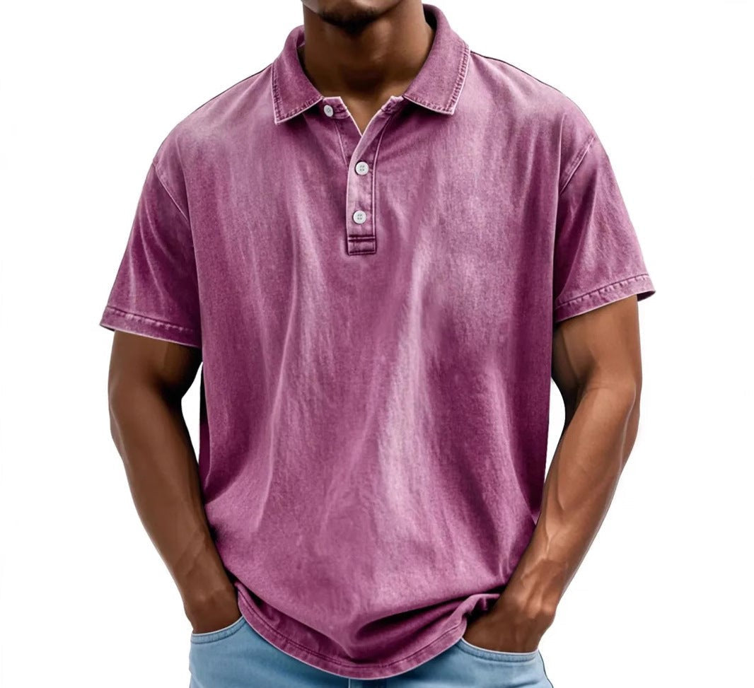 Men’s Polo Shirt Short Sleeve Casual Golf Summer Top