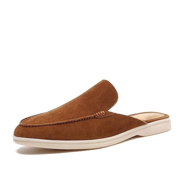 Men’s Slip On Loafers Casual Backless Mule Shoes