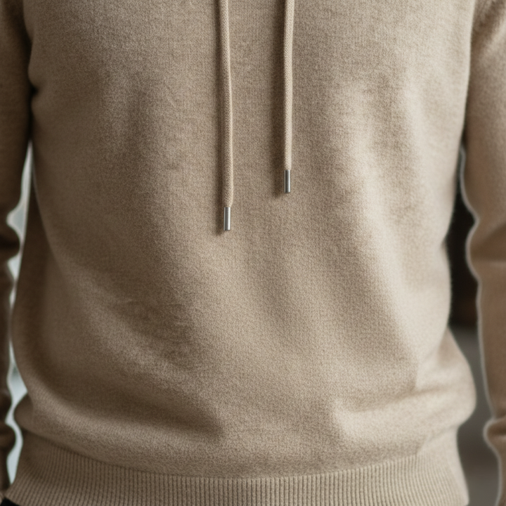 Men’s Cashmere Hoodie – Luxury Soft Knit, Warm Lightweight Comfort