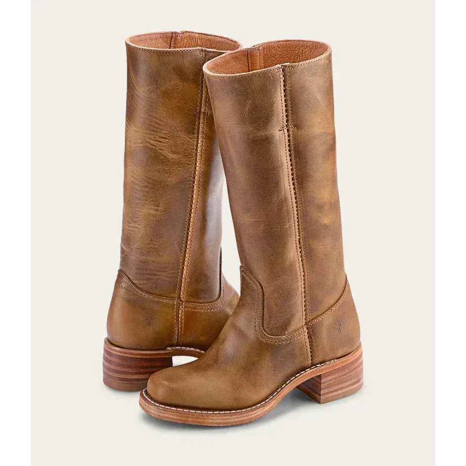 Women’s Classic Cowboy Boots – Western Style Leather Look Mid-Calf Boots