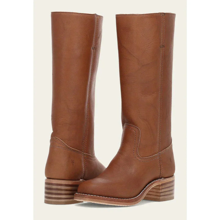 Women’s Classic Cowboy Boots – Western Style Leather Look Mid-Calf Boots