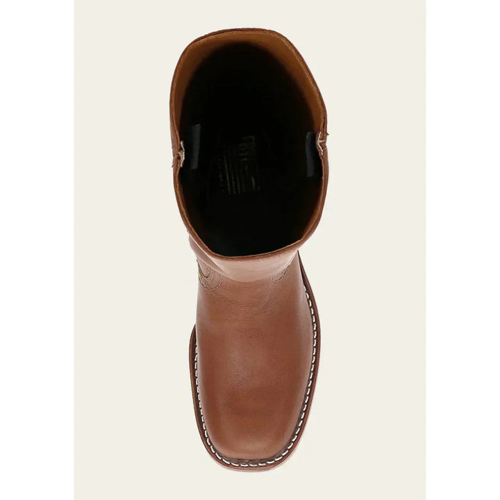 Women’s Classic Cowboy Boots – Western Style Leather Look Mid-Calf Boots