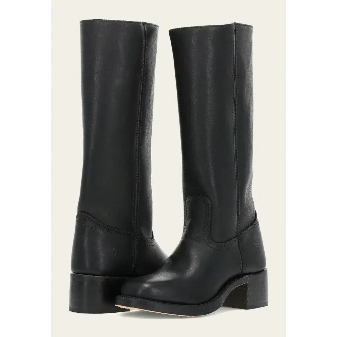 Women’s Classic Cowboy Boots – Western Style Leather Look Mid-Calf Boots