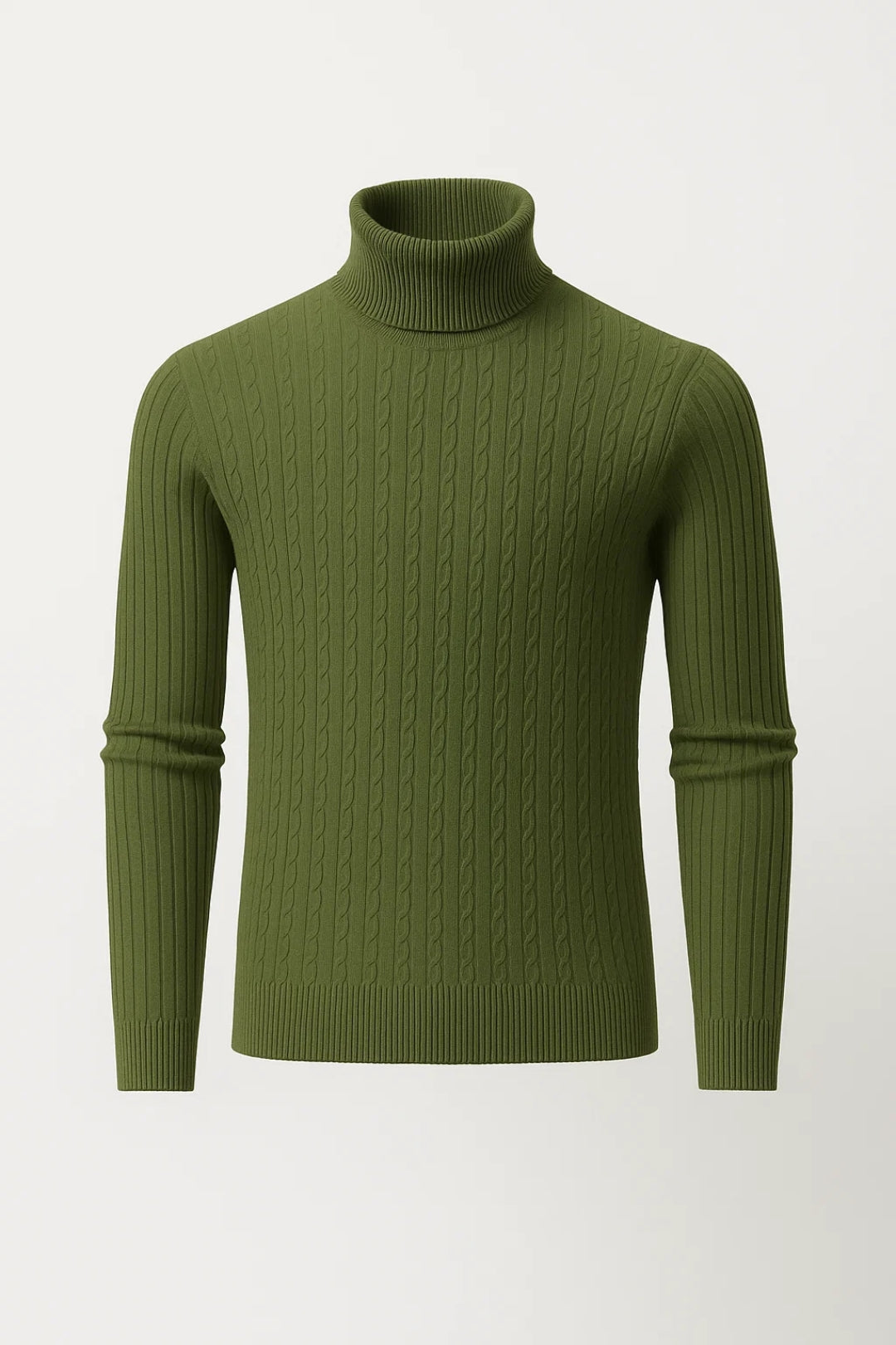 Men Ribbed Turtleneck sweater Cold Weathers