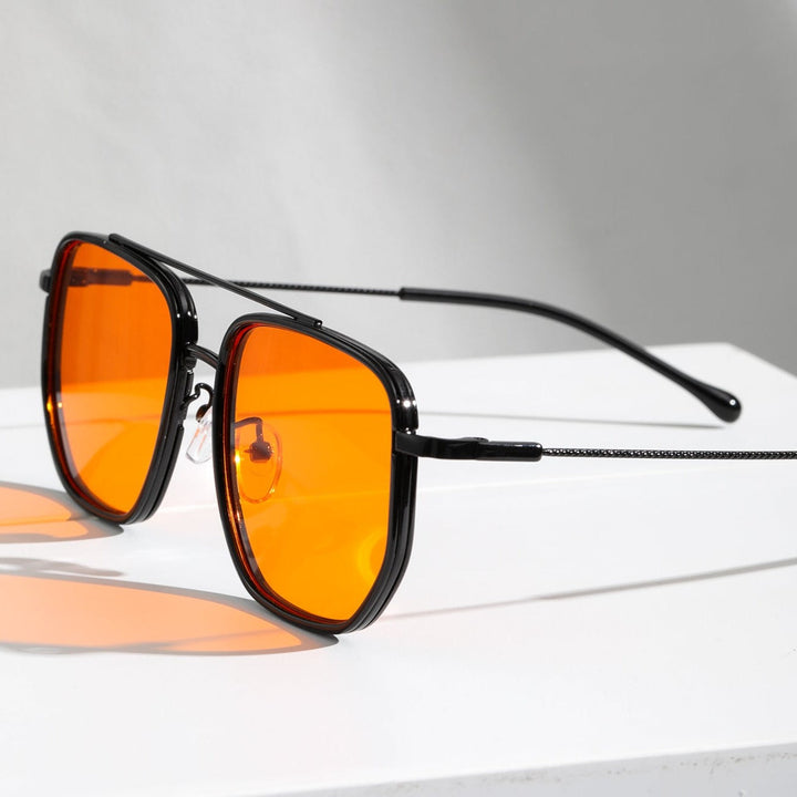 Men’s Retro Square Driving Sunglasses UV400 Sun Glasses for Outdoor Travel
