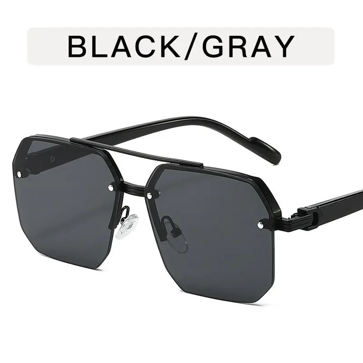 Geometric Oversized Sunglasses UV Protection Fashion Outdoor Eyewear