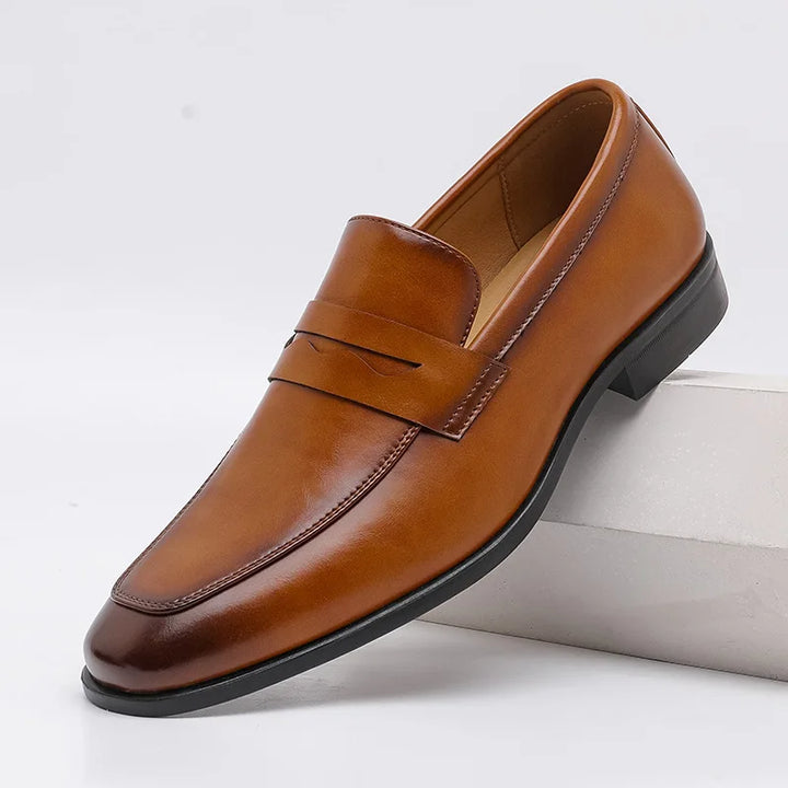 Men’s Penny Loafers Formal Business Dress Shoes Slip On Office Footwear