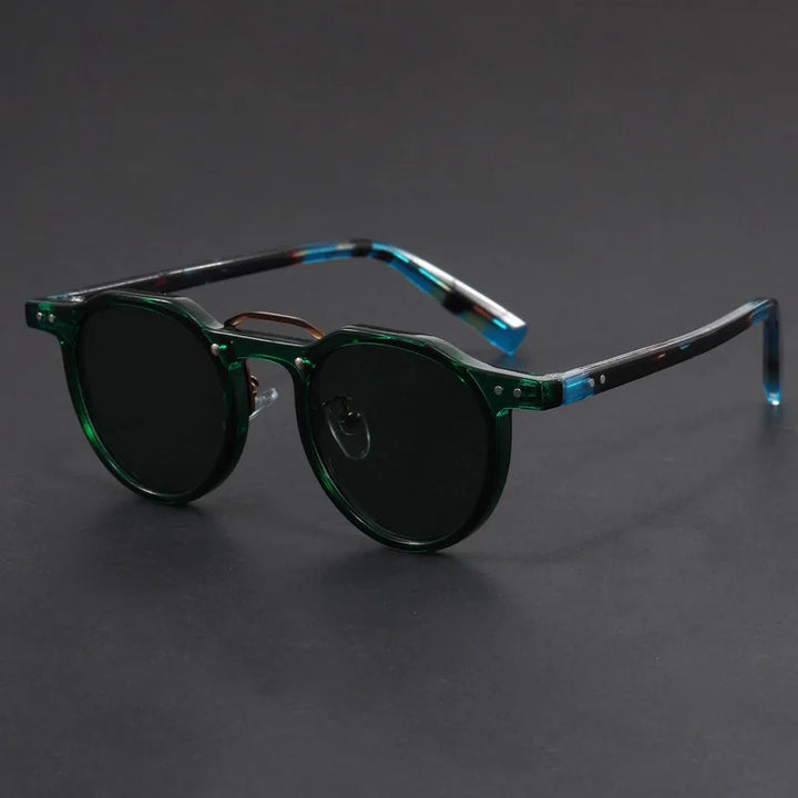 Round Polarized Sunglasses UV Protection Vintage Style Outdoor Eyewear