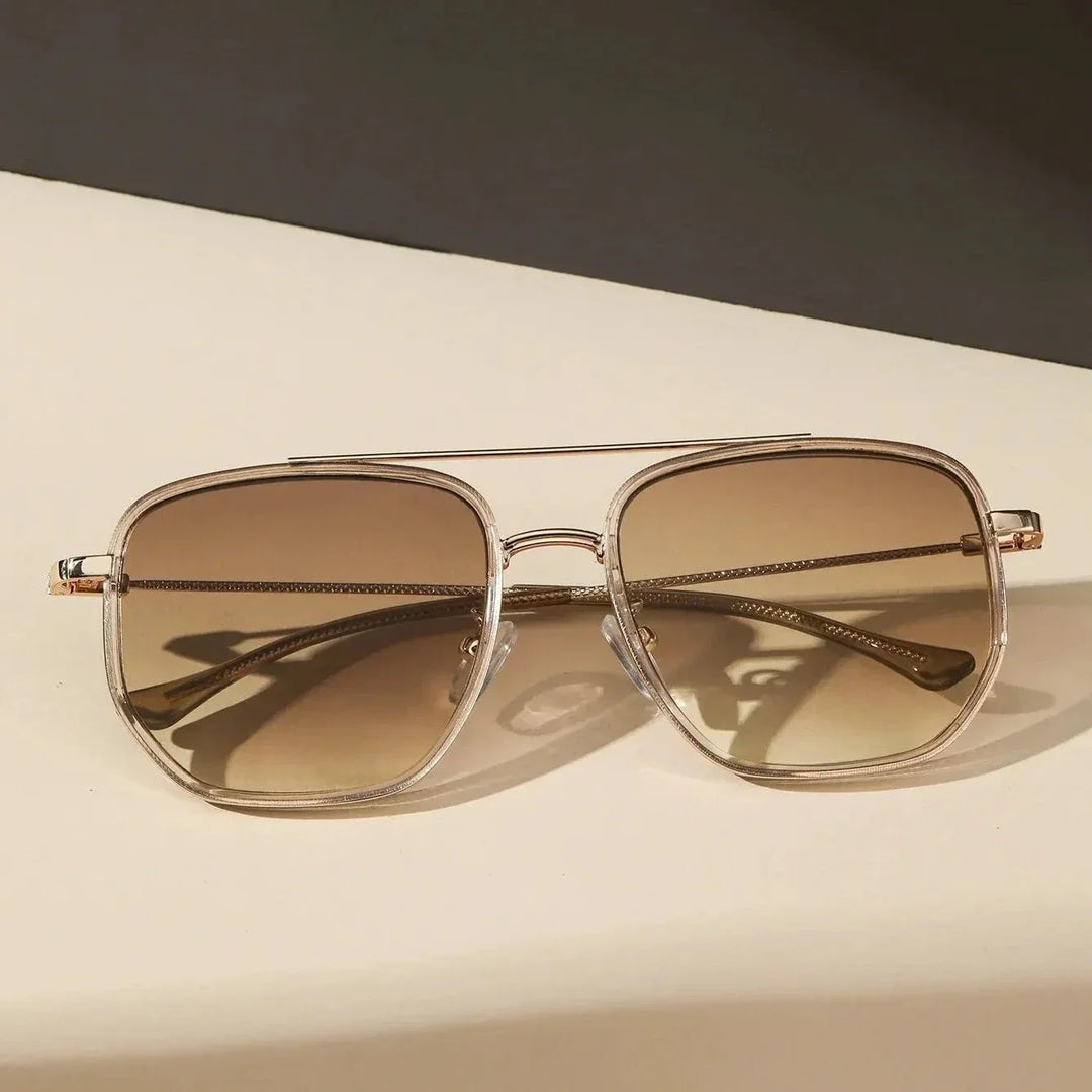 Men’s Retro Square Driving Sunglasses UV400 Sun Glasses for Outdoor Travel