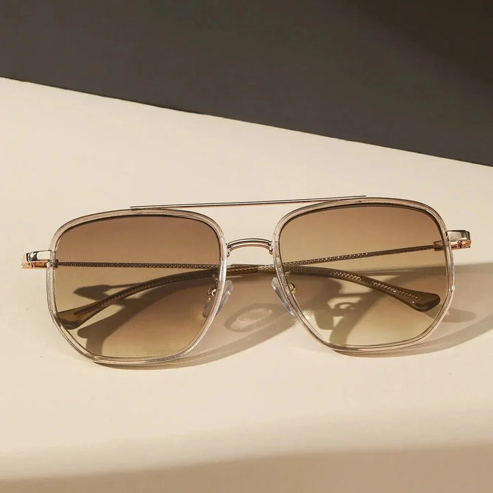 Men’s Retro Square Driving Sunglasses UV400 Sun Glasses for Outdoor Travel