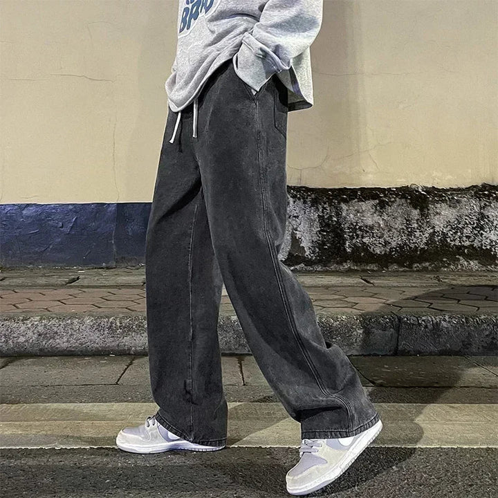 Men’s Baggy Jeans – Straight-Leg Comfort Design - All Day Wear