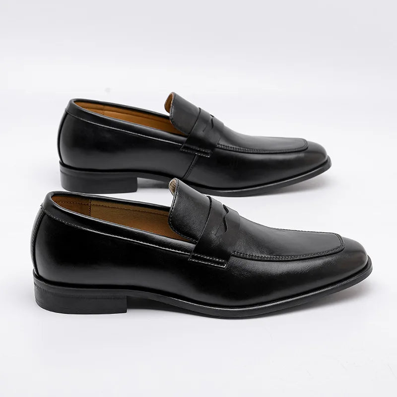 Men’s Penny Loafers Formal Business Dress Shoes Slip On Office Footwear