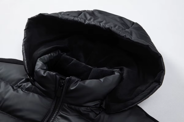 Men’s Hooded Hybrid Winter Puffer Jacket