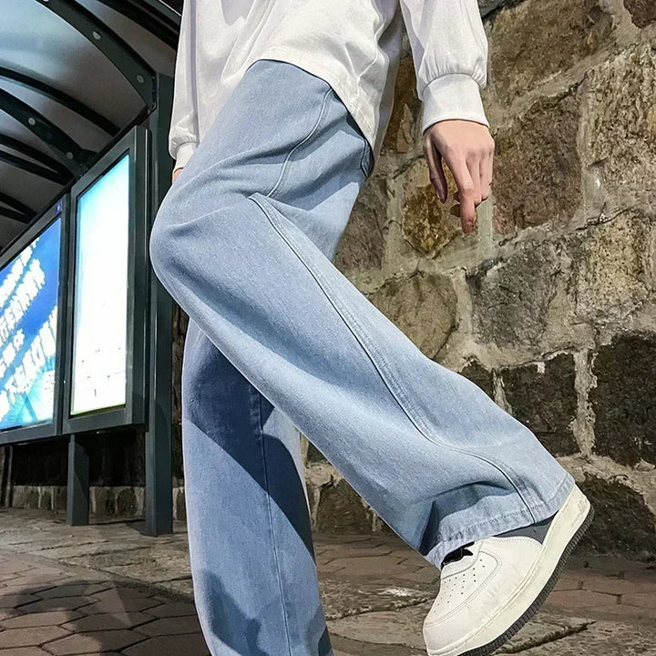 Men’s Baggy Jeans – Straight-Leg Comfort Design - All Day Wear