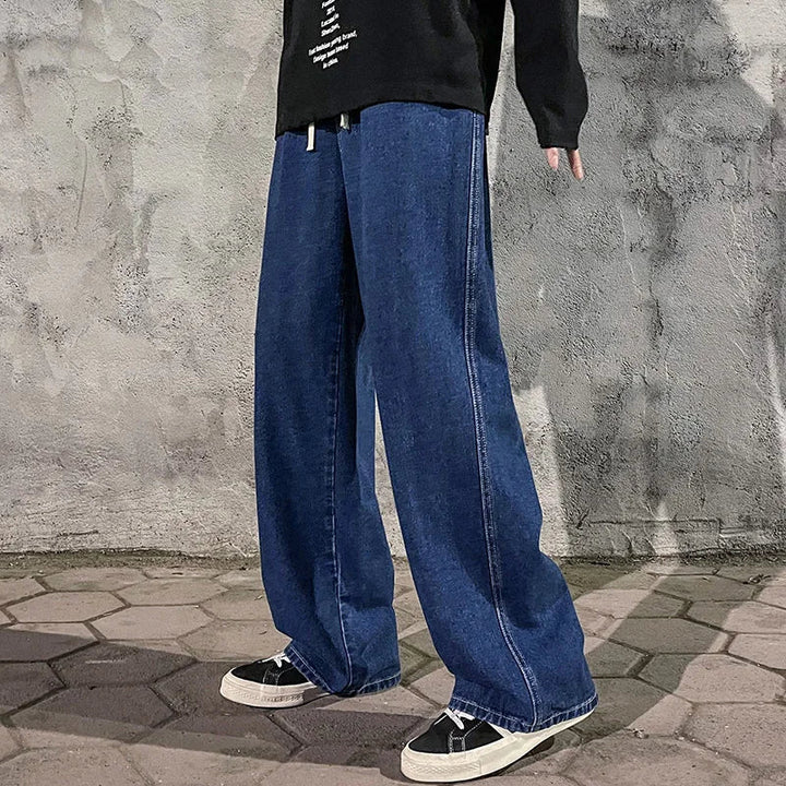 Men’s Baggy Jeans – Straight-Leg Comfort Design - All Day Wear