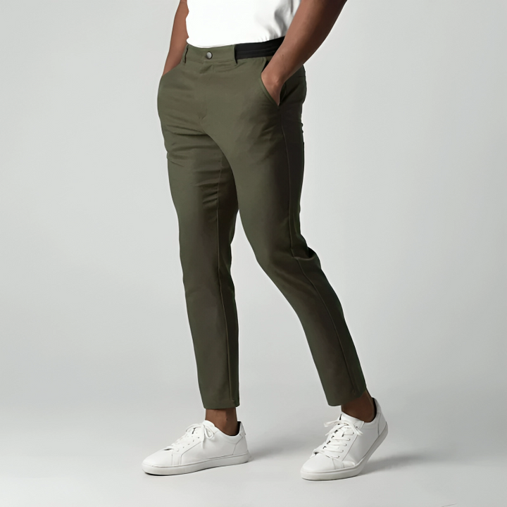 Reid Men’s Stretch Chino Pants – Comfortable Slim Fit Trousers