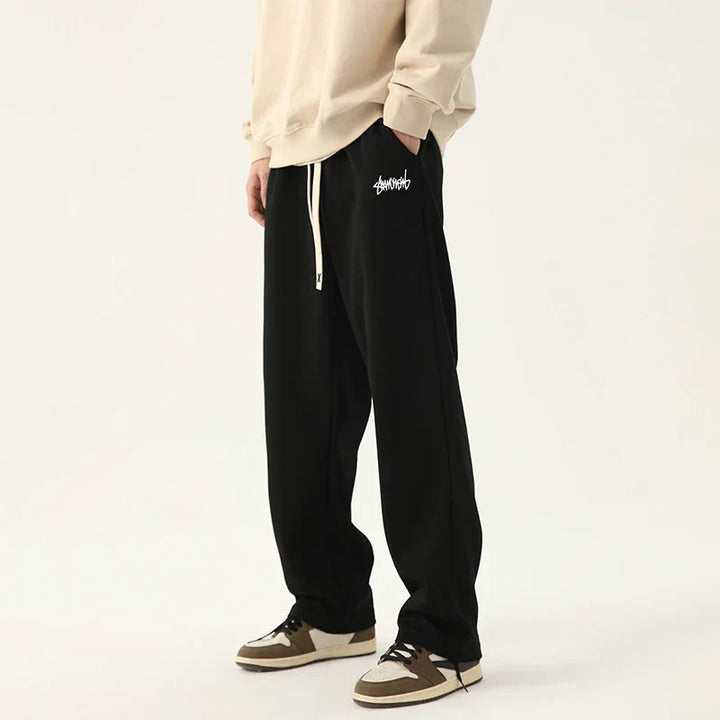 Men’s Straight Fit Joggers – Casual Drawstring Pants with Comfortable Relaxed Style