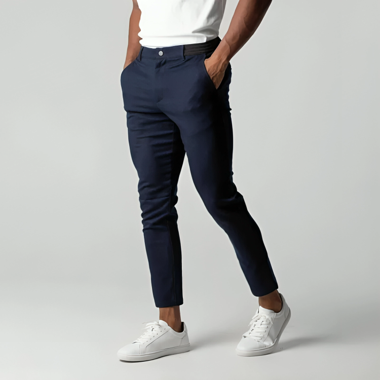 Reid Men’s Stretch Chino Pants – Comfortable Slim Fit Trousers