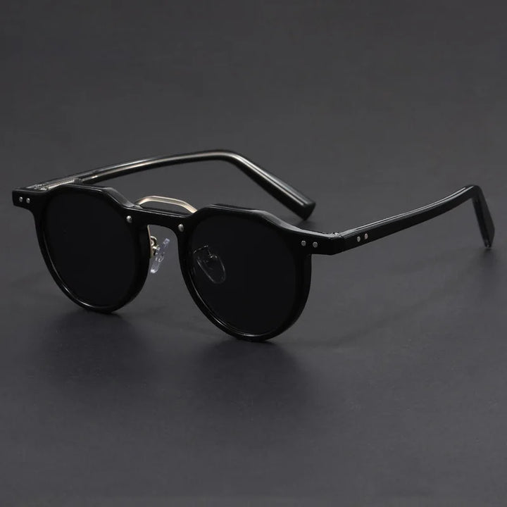 Round Polarized Sunglasses UV Protection Vintage Style Outdoor Eyewear