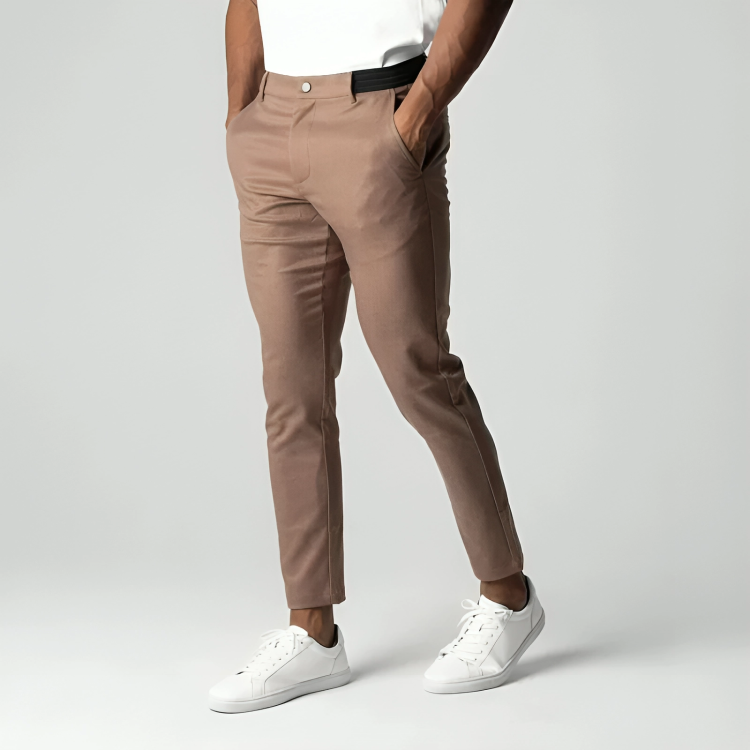 Reid Men’s Stretch Chino Pants – Comfortable Slim Fit Trousers