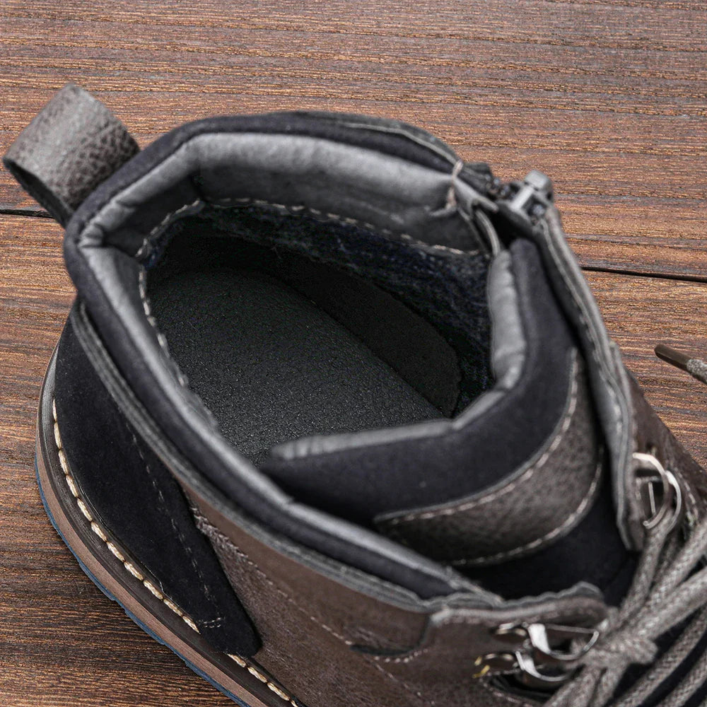 Frontier Leather Boots – Durable Men’s Classic Outdoor Footwear Orthopedic Support