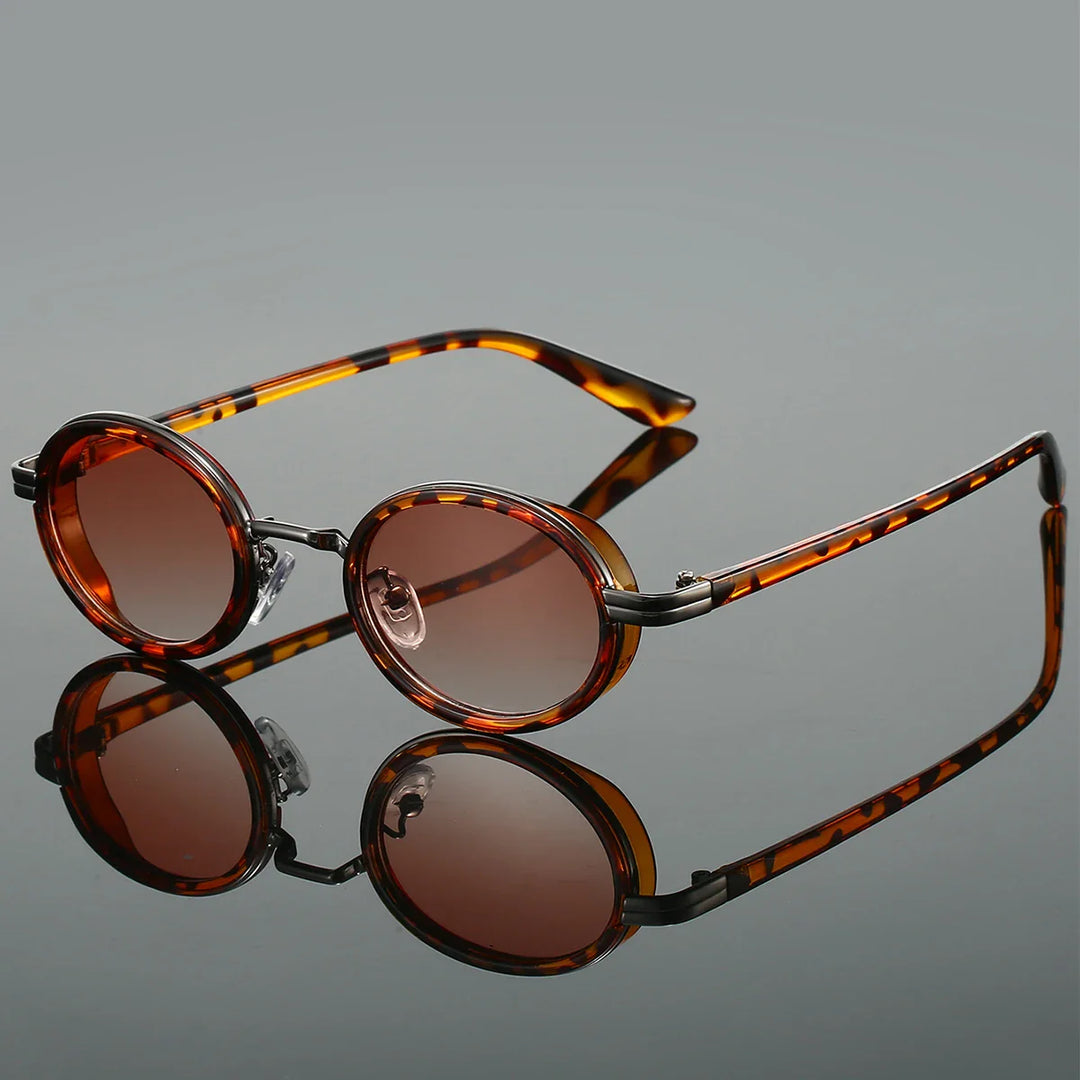 Round Polarized Sunglasses UV Protection Retro Fashion Eyewear
