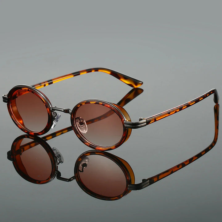 Round Polarized Sunglasses UV Protection Retro Fashion Eyewear