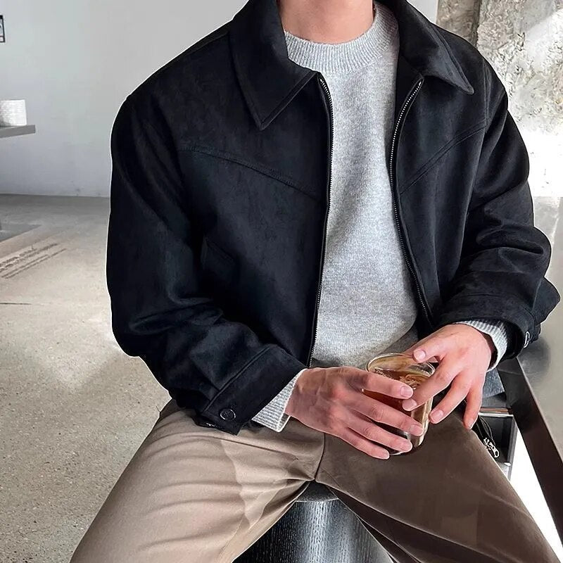 Vintage Men’s Casual Jacket – Classic Lightweight Outerwear