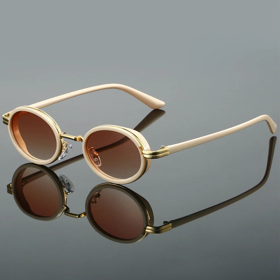 Round Polarized Sunglasses UV Protection Retro Fashion Eyewear