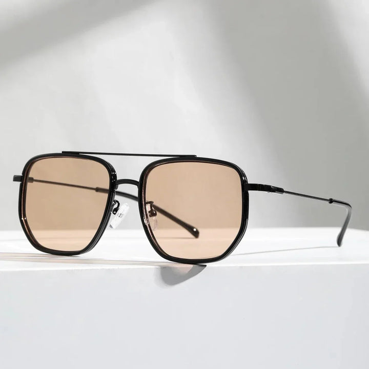 Men’s Retro Square Driving Sunglasses UV400 Sun Glasses for Outdoor Travel