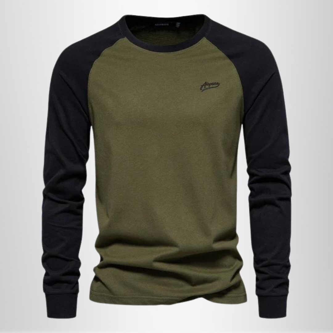 Men’s Long-Sleeve Sweat T-Shirt – Casual Pullover Top for Everyday Wear