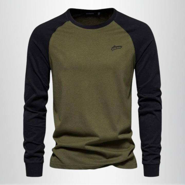 Men’s Long-Sleeve Sweat T-Shirt – Casual Pullover Top for Everyday Wear