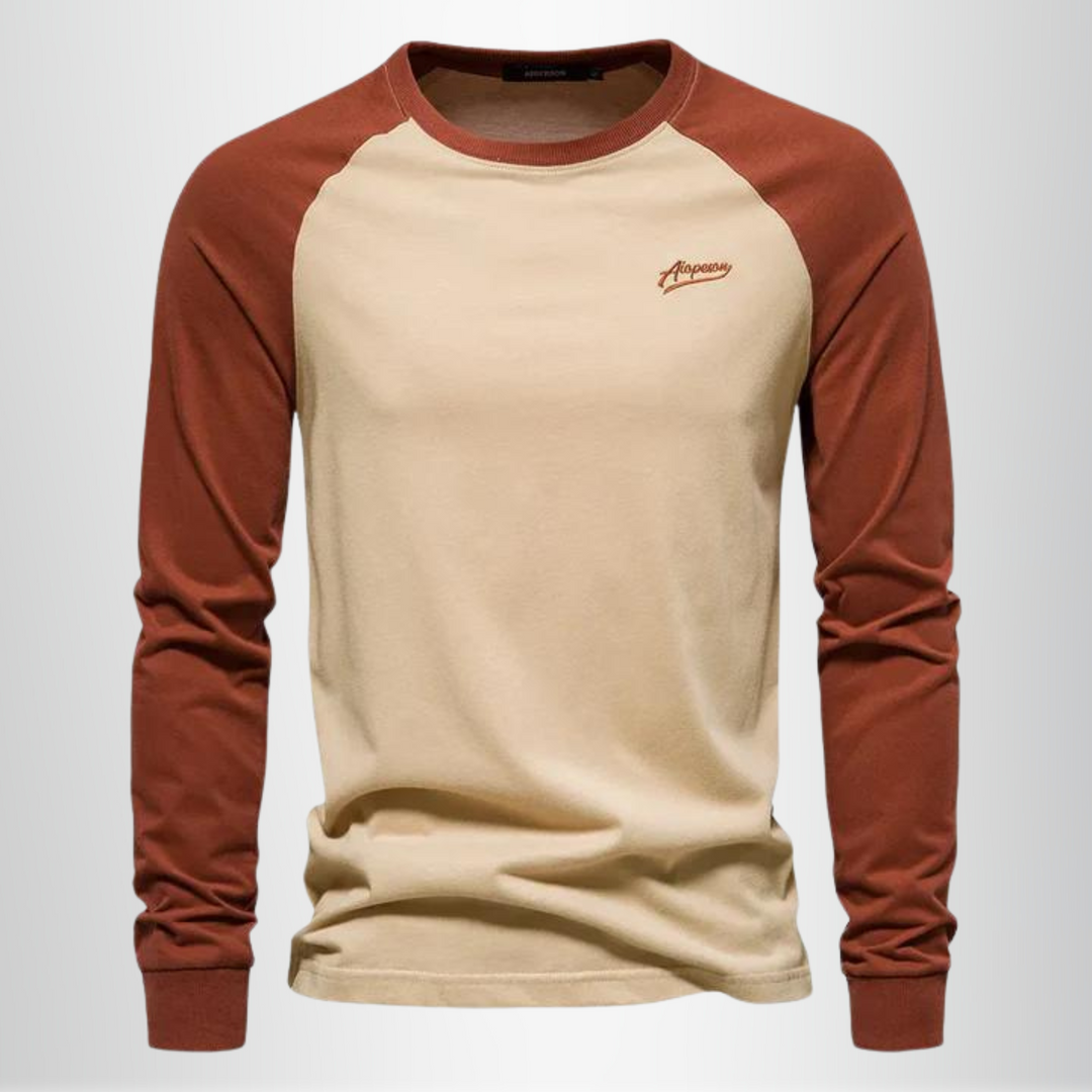 Men’s Long-Sleeve Sweat T-Shirt – Casual Pullover Top for Everyday Wear