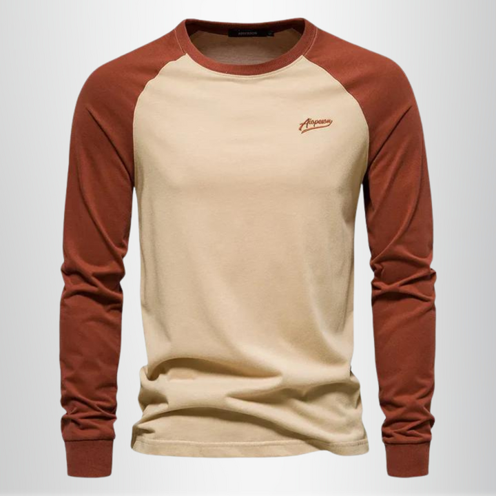 Men’s Long-Sleeve Sweat T-Shirt – Casual Pullover Top for Everyday Wear