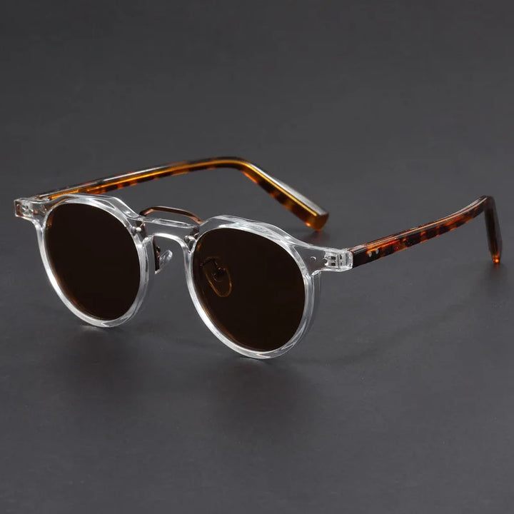 Round Polarized Sunglasses UV Protection Vintage Style Outdoor Eyewear
