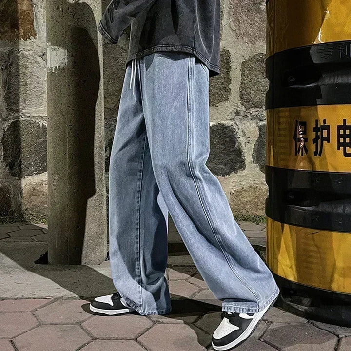 Men’s Baggy Jeans – Straight-Leg Comfort Design - All Day Wear