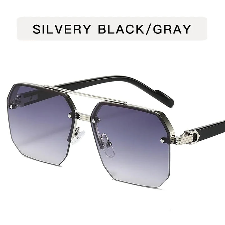 Geometric Oversized Sunglasses UV Protection Fashion Outdoor Eyewear