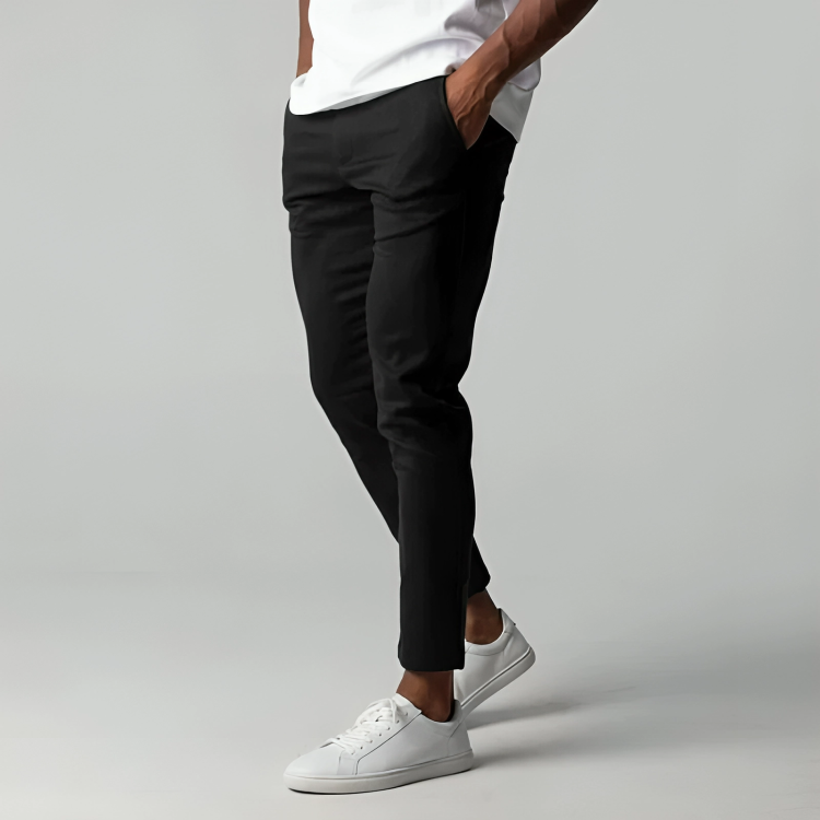 Reid Men’s Stretch Chino Pants – Comfortable Slim Fit Trousers