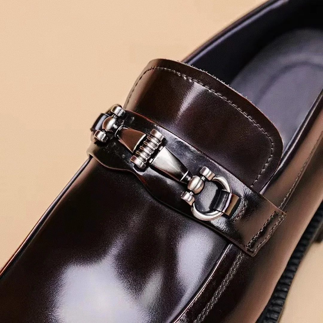 Lorennzi Henry Men’s Loafers – Classic Italian Style Slip-On Shoes Thick Supportive Sole