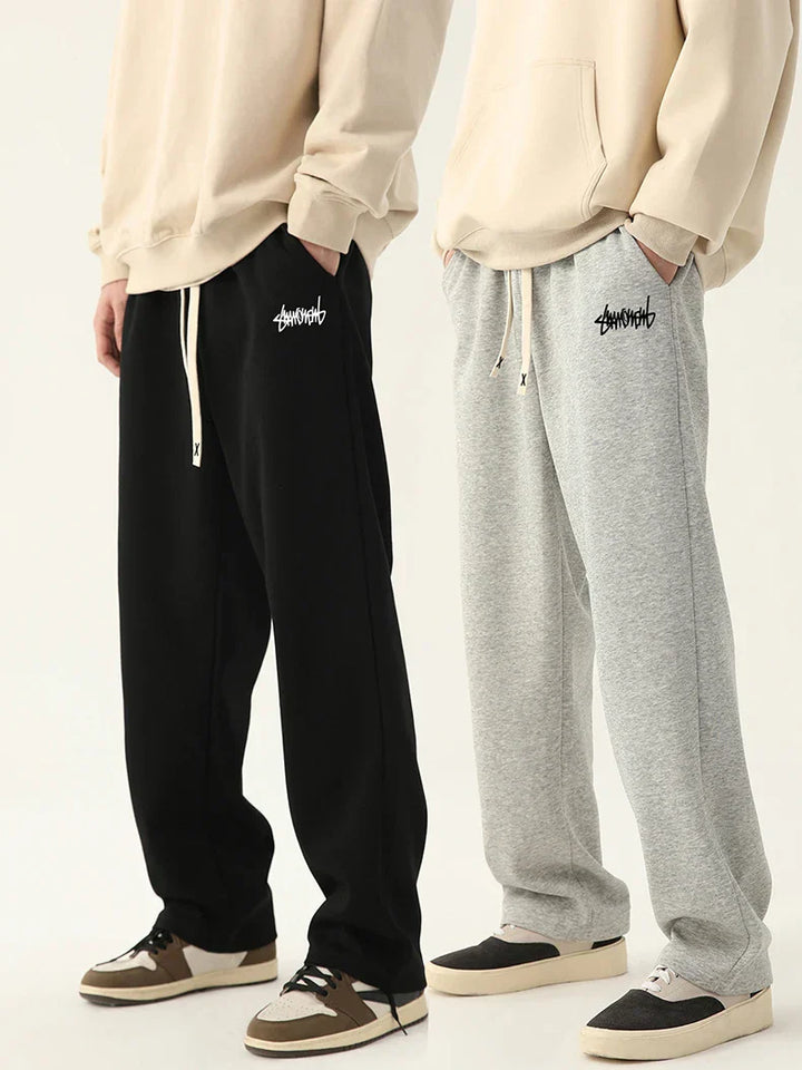 Men’s Straight Fit Joggers – Casual Drawstring Pants with Comfortable Relaxed Style