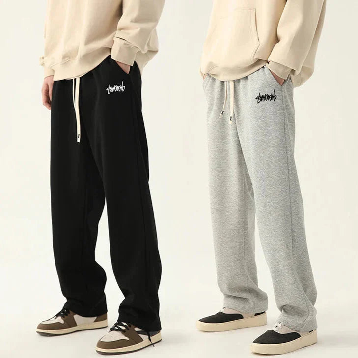 Men’s Straight Fit Joggers – Casual Drawstring Pants with Comfortable Relaxed Style