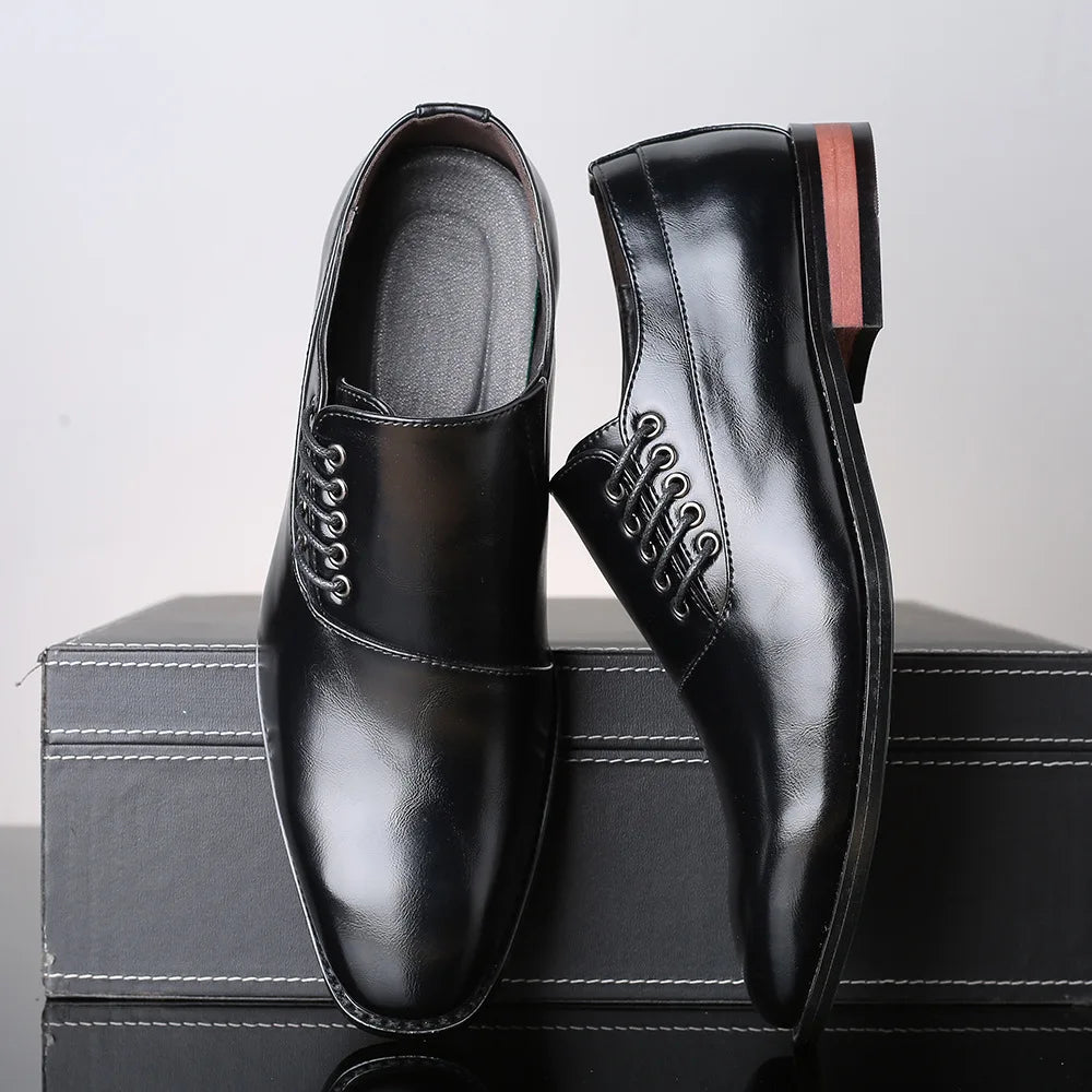 Giovanni Men’s Genuine Leather Oxfords – Classic Design, Modern Comfort