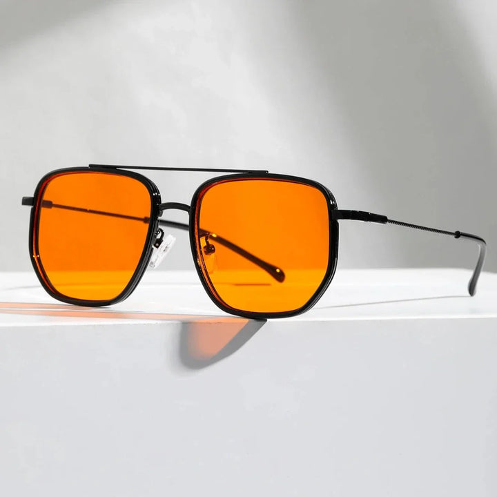 Men’s Retro Square Driving Sunglasses UV400 Sun Glasses for Outdoor Travel