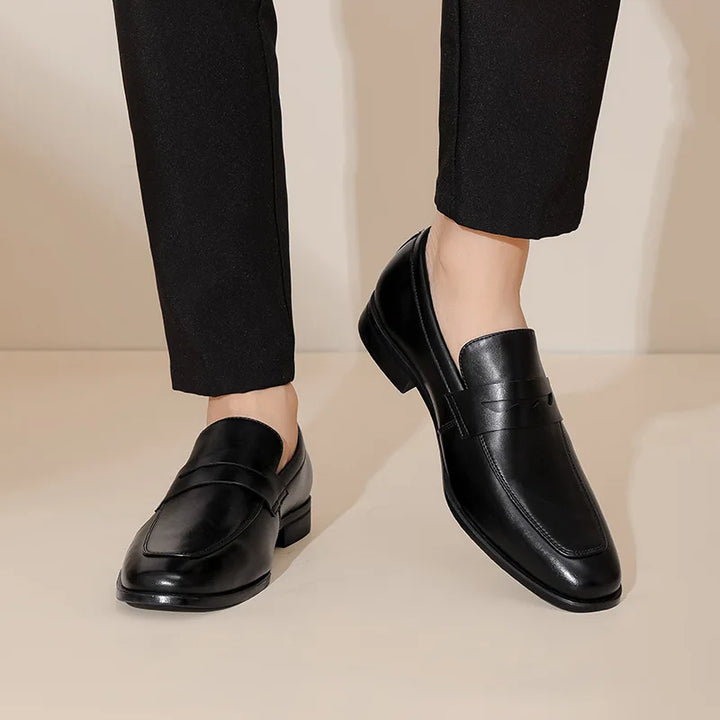Men’s Penny Loafers Formal Business Dress Shoes Slip On Office Footwear