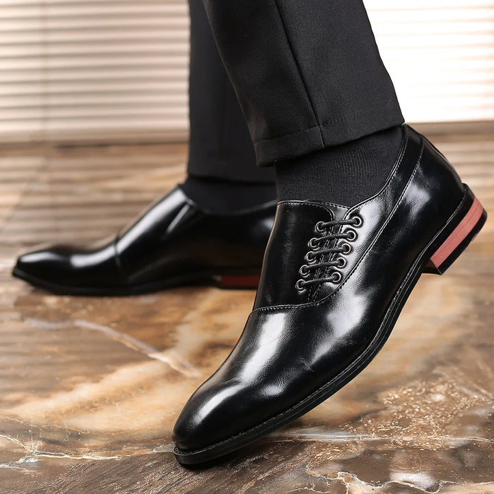 Giovanni Men’s Genuine Leather Oxfords – Classic Design, Modern Comfort
