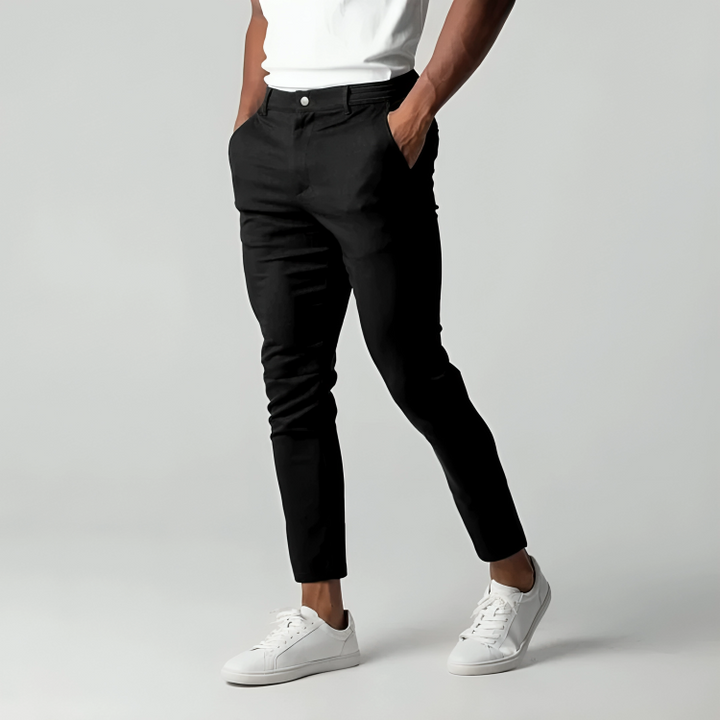 Reid Men’s Stretch Chino Pants – Comfortable Slim Fit Trousers