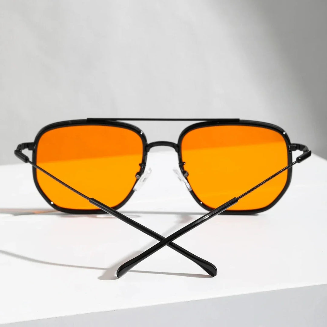 Men’s Retro Square Driving Sunglasses UV400 Sun Glasses for Outdoor Travel