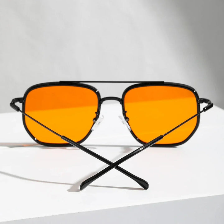 Men’s Retro Square Driving Sunglasses UV400 Sun Glasses for Outdoor Travel